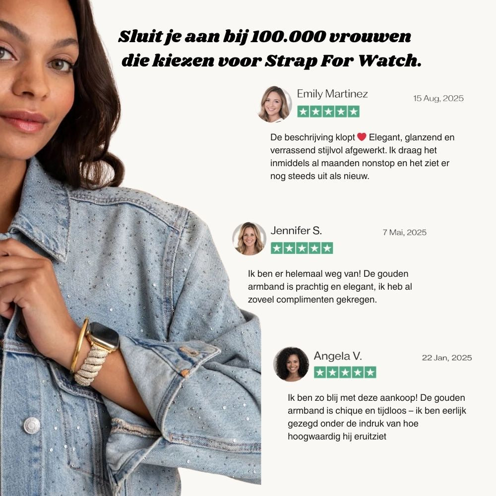 Apple Watch bandje Diamant-Look – Grace Diamond